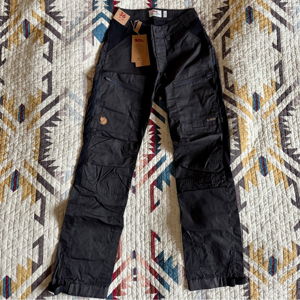 Abisko Lite Trekking Trousers Regular Length Size 36 Dark Grey